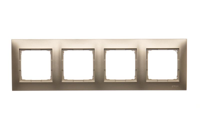 Simon54 Ramka na 4-moduł DR4/44 złoty zdjęcie 1