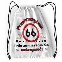 Plecak Urodziny 66 66Te Sportowy Szkolny Worek Z Nadrukiem Ze Zdjęciem