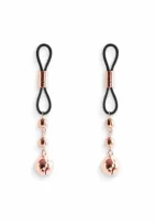 ns novelties nipple clamps d1 regulowane, silikonowe końcowki, metalowe
