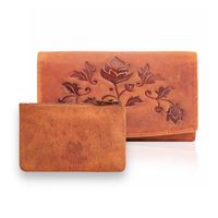 zestaw prezentowy dla niej portfel damski skórznay t-01-or i etui skórzane