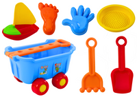 ND24_20155 Zabawki Do Piasku Wozek Niebieski Grab