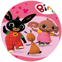 Opłatek na tort Królik Bing