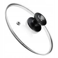 KADAX Pokrywka 22cm Szklana Pokrywa Patelni Garnka