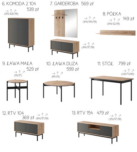 Witryna, Kolekcja SIMPLE, Meble do Salonu na Arena.pl