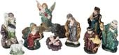 FEERIC CHRISTMAS Ceramiczne Świąteczne Kantonówki, Zestaw Figurek 11 Sztuk
