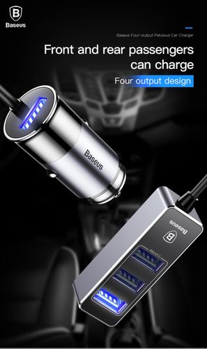 ŁADOWARKA SAMOCHODOWA BASEUS ENJOY TOGETHER 4X USB na Arena.pl