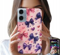 ETUI DO MOTOROLA G34 5G - KOLOROWE WSTĄŻKI WSTĄŻKA WZORY + FOLIA