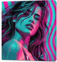 Obraz 90x100cm Neonowy Wzrok