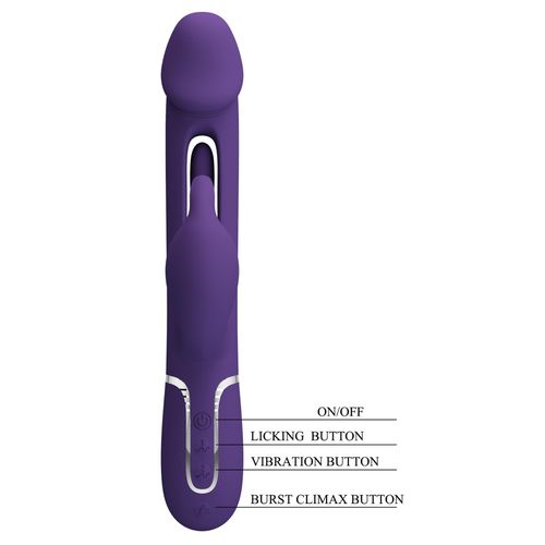 pretty love   kampas dark purple, 7 vibration functions 4 licking settings na Arena.pl