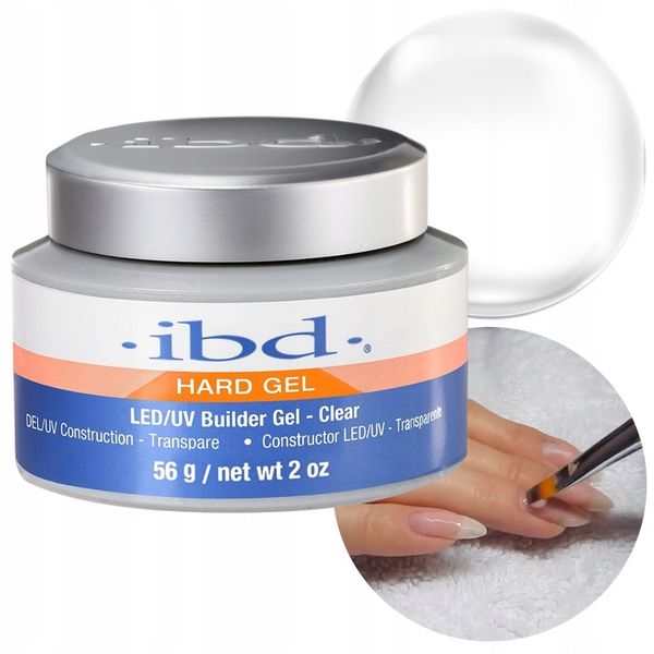 Żel IBD Builder UV LED Clear DUŻY żel budujący do paznokci zdjęcie 1