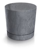 doniczka okrągła tubo p beton effect 240e z podstawką | marengo