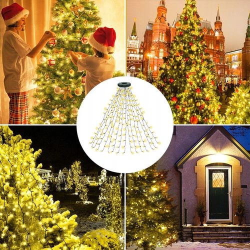 OŚWIETLENIE CHOINKOWE Z PIERŚCIENIEM, 2M, 400 DIOD LED, LAMPKI CHOINKOWE na Arena.pl