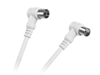 KPO3974-10 Kabel TV-Video bialy katowo/katowy 10m