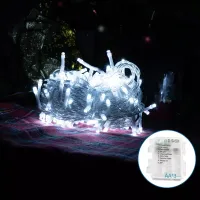 Lampki choinkowe siatka 300 LED zimne 4,5x1,5 m na 3 baterie AA do dekoracji