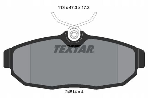 TEXTAR KLOCKI HAMULCOWE TYŁ FORD MUSTANG USA na Arena.pl
