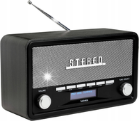 RADIO DENVER DAB18 DAB+ RETRO STYL BLUETOOTH ZEGAR BUDZIK AUX