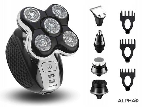 Golarka Męska ALPHA - Maszynka + Trymer do Golenia Brody, Włosów i Głowy na Arena.pl