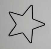 Obręcz metalowa GWIAZDKA CZARNA do łapacza 9,5cm
