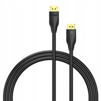 2 x Vention Pozłacany Kabel Przewód Display Port DP 1.4 8K 240Hz UHD 4K 2K