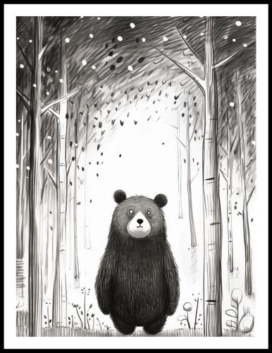 Plakat 60x80cm Ciekawski Miś na Arena.pl