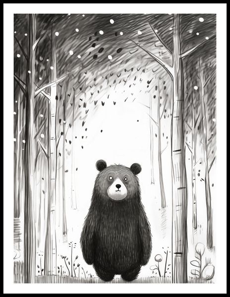 Plakat 60x80cm Ciekawski Miś zdjęcie 3