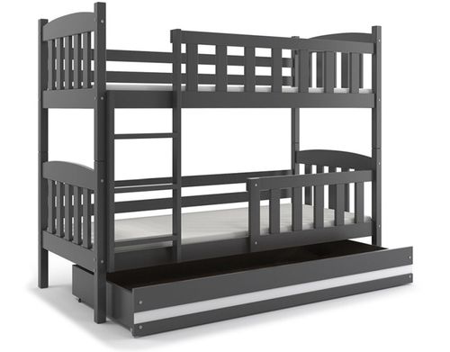 Łóżko łóżka dziecięce Kubuś piętrowe dla dwójki osób 190x80 + SZUFLADA na Arena.pl
