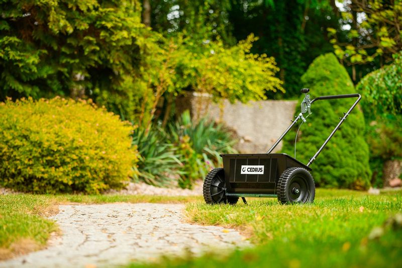 CEDRUS SP31516 SIEWNIK ROZSIEWACZ OGRODOWY DO NASION NAWOZÓW NAWOZU SOLI PIASKU 27kg / 60cm zdjęcie 5