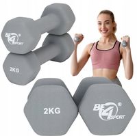 Zestaw Hantli Ciężarki Hantle Neoprenowe Żeliwne do Ćwiczeń 2x 2kg