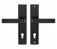 KLAMKA ZEWNĘTRZNA TOTAL 90MM NA WKŁADKĘ CZARNY