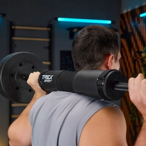 Zestaw 3w1 pianka osłona ochraniacz na sztangę gryf pasy zaciski Trex na Arena.pl