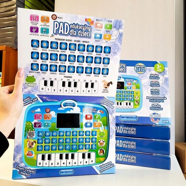 LAPTOP TABLET DOTYKOWY EDUKACYJNY KOMPUTER LCD PL zdjęcie 10