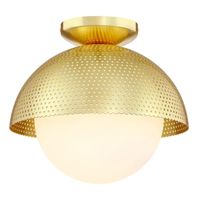 Sufitowa lampa ażurowa Modena C01807BR Cosmolight metalowa mosiądz