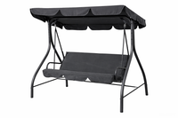 Huśtawka ogrodowa 3 osobowa Tokio Antracytowa Ławka Bujana