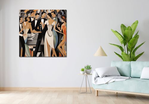 Obraz 100x100cm Bal w Art Deco na Arena.pl