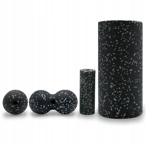 ZESTAW ROLLERÓW DO MASAŻU 4W1 ROLLER+MINI WAŁEK+DUOBALL+PIŁKA PREZENT na Arena.pl