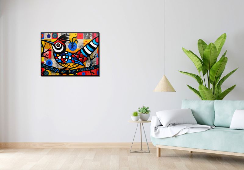 Plakat 80x60cm Ptak Na Wznak zdjęcie 4