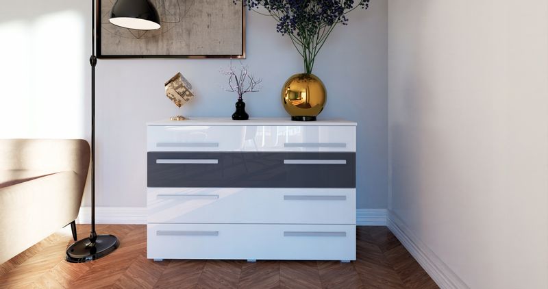 KOMODA z 4 szufladami 120cm zdjęcie 3