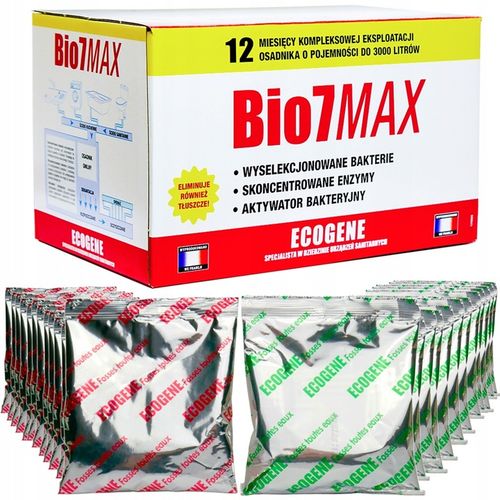 BIO7 MAX 2kg Aktywator Bakterie do oczyszczalni | Usuwa ZAPACH TŁUSZCZ na Arena.pl