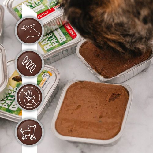 Mokra karma dla szczeniąt małych ras wołowina Raw Paleo Pate 12 x 150g na Arena.pl
