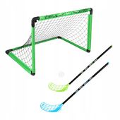 Bramka Składana + Kije + Piłka Zestaw Do Unihokeja Dla Dzieci Do