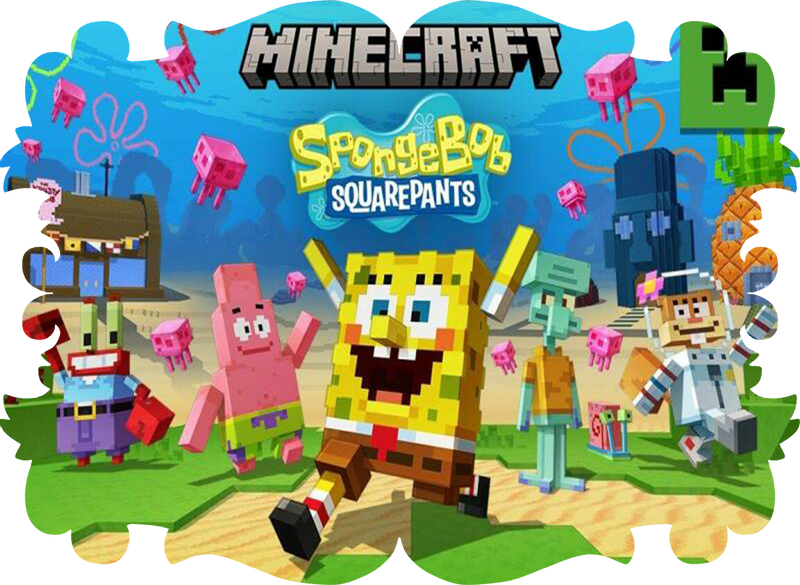 Bidon Junior Spongebob Kanciastoporty - Minecraft remake zdjęcie 2