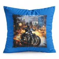 PODUSZKA NIEBIESKA PREZENT - MOTOR MOTOCYKL