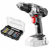 WIERTARKO WKRĘTARKA AKUMULATOROWA GRAPHITE + ZESTAW BITÓW 10 szt.