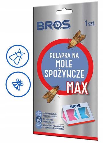 bros - pułapka na mole spożywcze max - na samce i samice - 1 szt. na Arena.pl