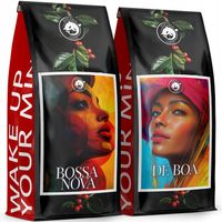 Kawa ziarnista 1kg x2 - Bossa Nova + De Boa - 100% Arabica ŚWIEŻO PALONA