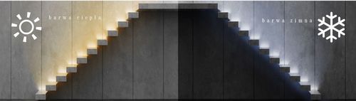 Lampka schodowa LED 230V oświetlenie schodowe 2W Z na Arena.pl