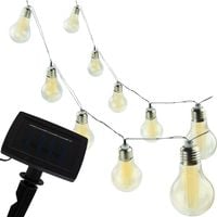 LAMPKI SOLARNE OGRODOWE GIRLANDA SOLARNA ŻARÓWKI