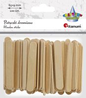patyczki kreatywne drewniane 100 szt 65 mm titanum
