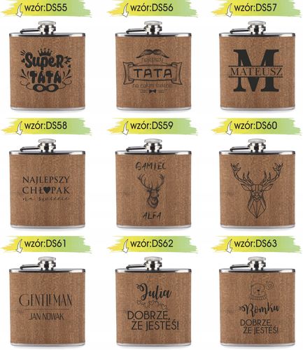 GRAWER Piersiówka 200 ml personalizowany prezent dla chłopaka na Arena.pl