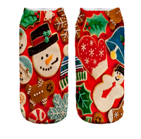 Skarpetki-stopki bawełniane fullprint BAŁWAN ŚWIĘTA